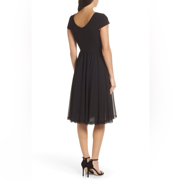 Cory chiffon Fit and flare cocktail dress Size large - Picture 4 of 13